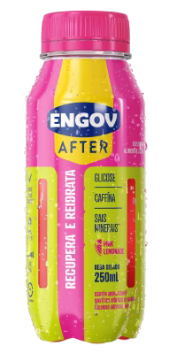 Embalagem de Engov After Sabor Pink Lemonade com 250mL 
