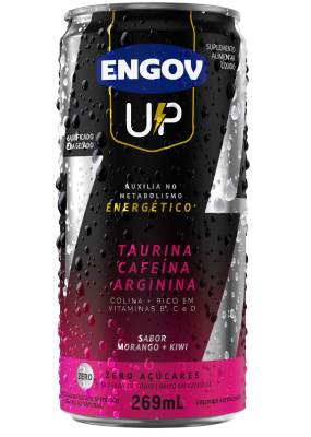 Imagem da embalagem de Engov UP sabor Morango com Kiwi.